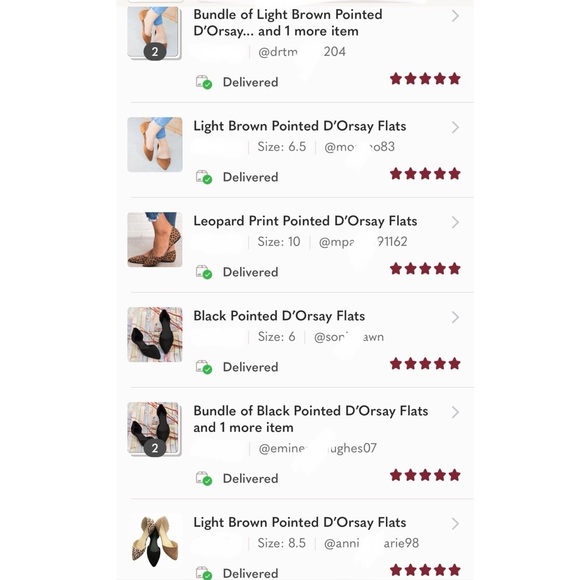 Light Brown Pointed D’Orsay Flats - Picture 8 of 9